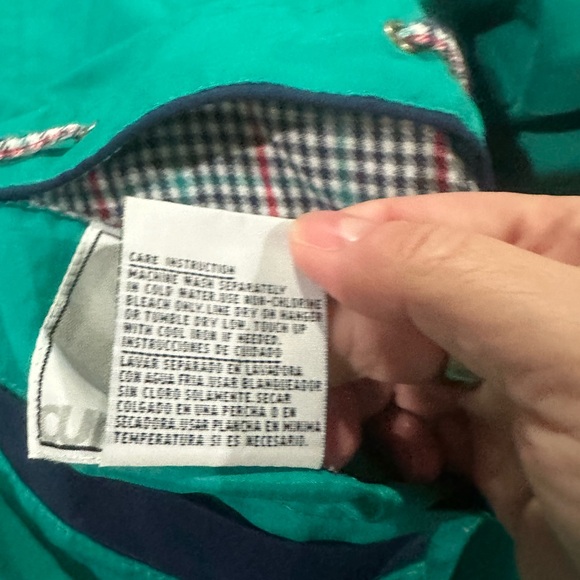 Vintage Curren Seen Womens Reversible Windbreaker Jacket w Pockets Sz M 90s - Picture 5 of 10